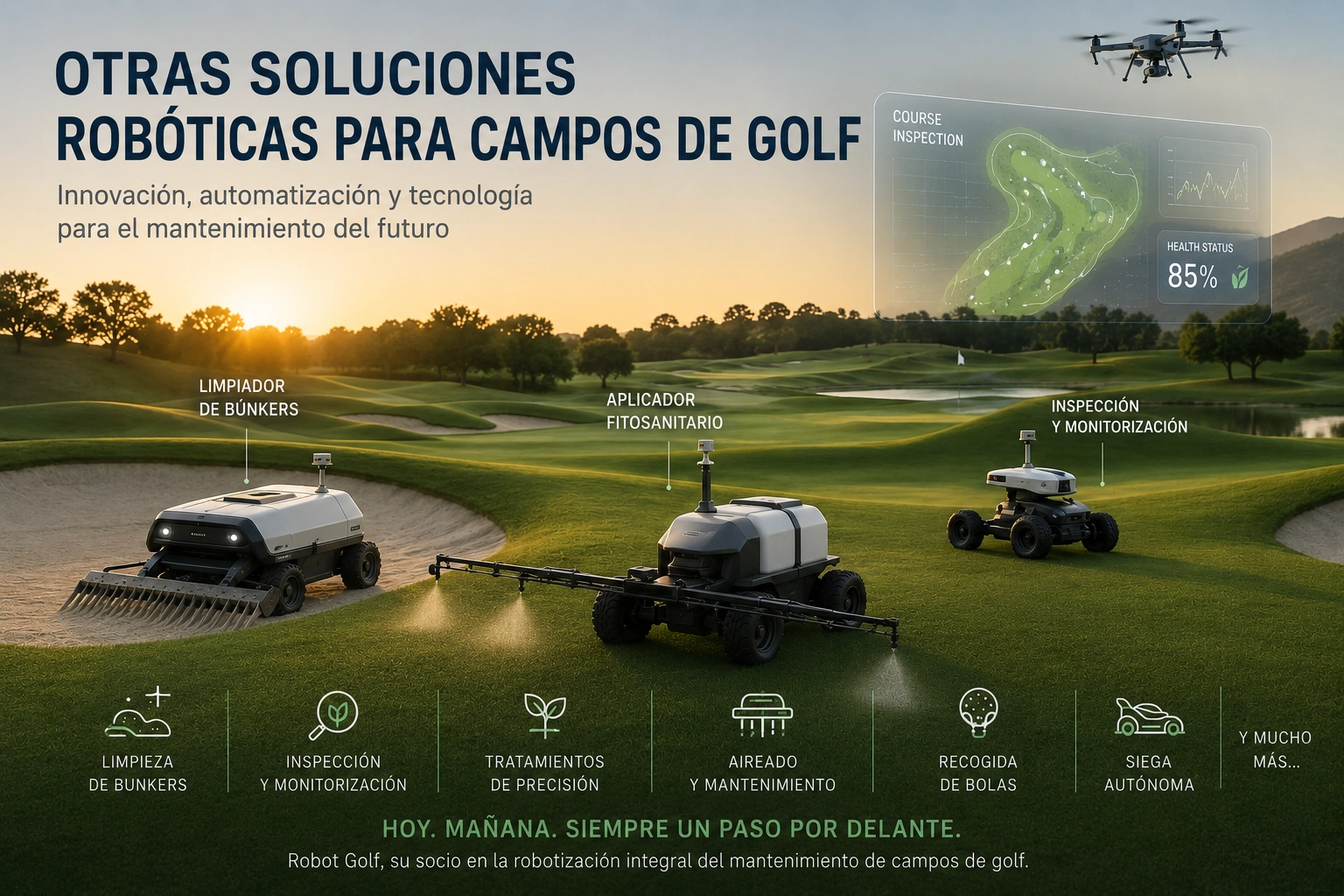 Otras soluciones Robóticas para Campos de Golf